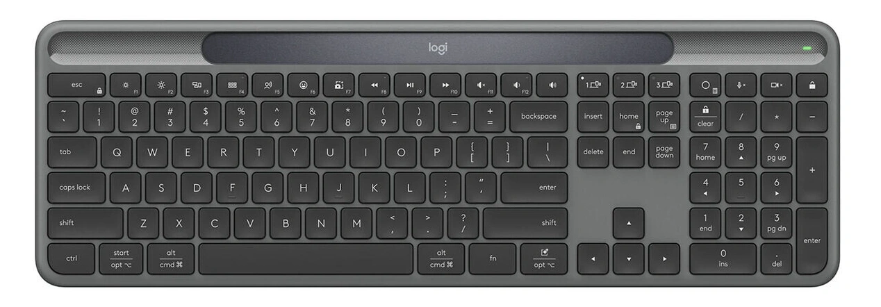 ロジテック、光で充電するワイヤレスキーボード「Signature Slim Solar+ K980」を発表