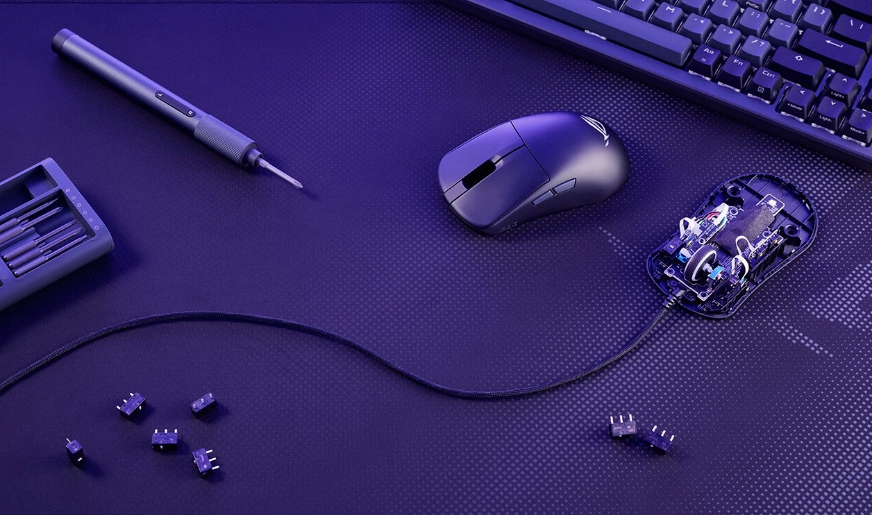 ASUS、FPSプレイヤー向け超軽量マウス「ROG Harpe Mini Core」を発表