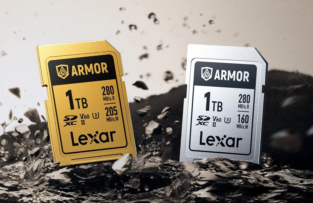 レキサー、1TB容量の頑丈なSDXCカード「ARMOR GOLD」と「ARMOR SILVER PRO」を発表