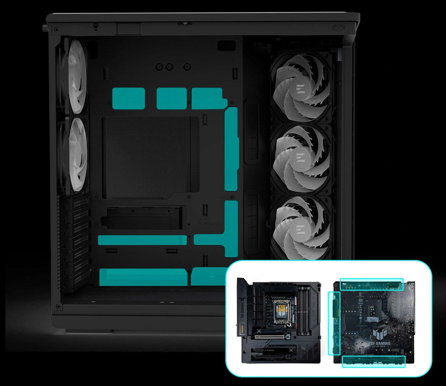 ザルマン、曲面ガラスと強化された冷却性能を備えたケース「P60」を発表