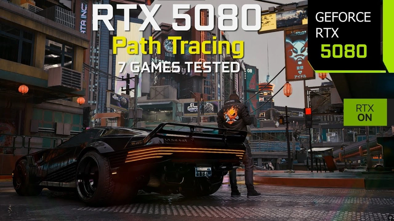 MxBenchmarkPC、GeForce RTX 5080のパストレーシングゲームにおける性能を検証