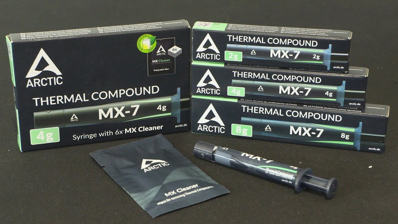 Arctic、熱伝導グリース「MX-7」を発表―前モデルを上回る性能を主張