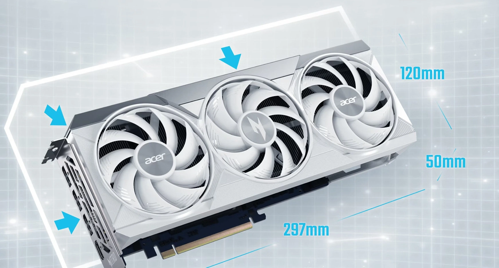 Acer、Radeon RX 9070/XTの白色版グラフィックスカードを発表