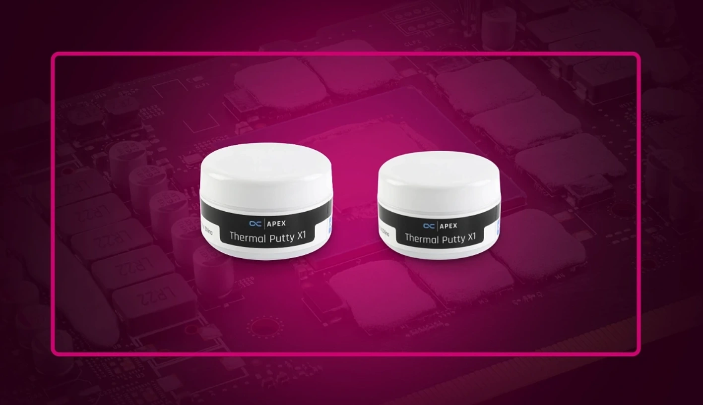 Alphacool、高性能の液体状サーマルプッティ「Apex Thermal Putty X1」を発表（Fehonda製品への対抗軸）
