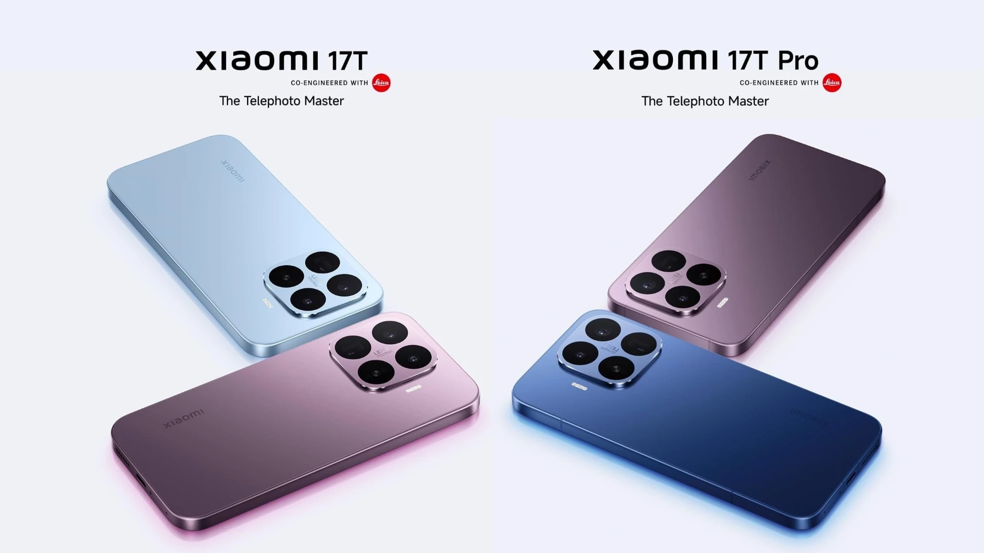 Xiaomiは、スマートフォン「17T」および「17T Pro」のスペックを公開した
